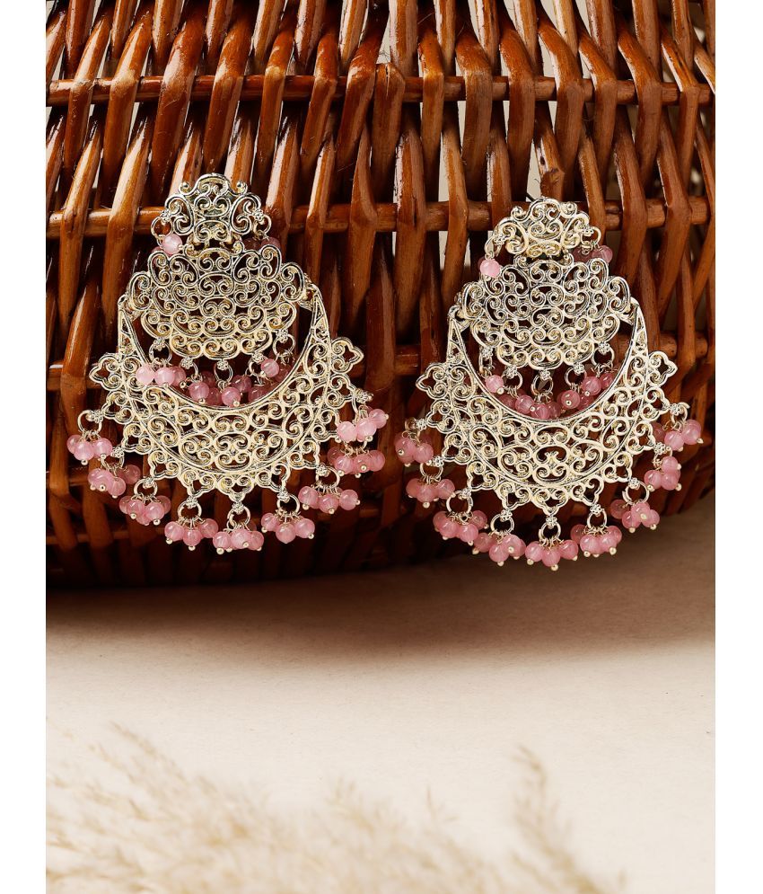     			Studio Sukkhi Pink Chandbalis Earrings ( Pack of 1 )