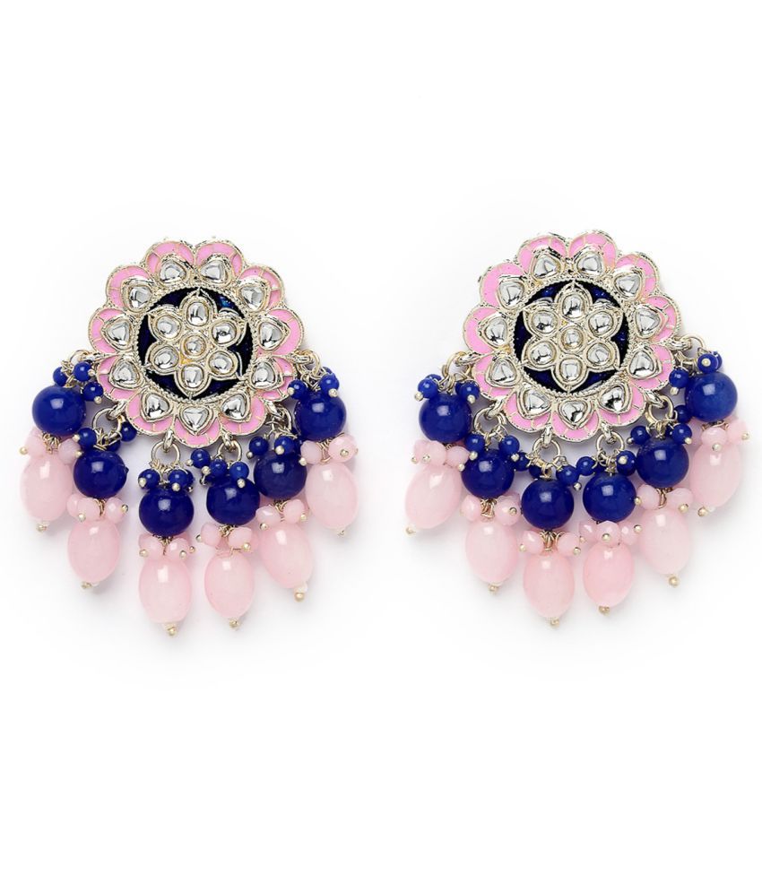    			Studio Sukkhi Pink Danglers Earrings ( Pack of 1 )