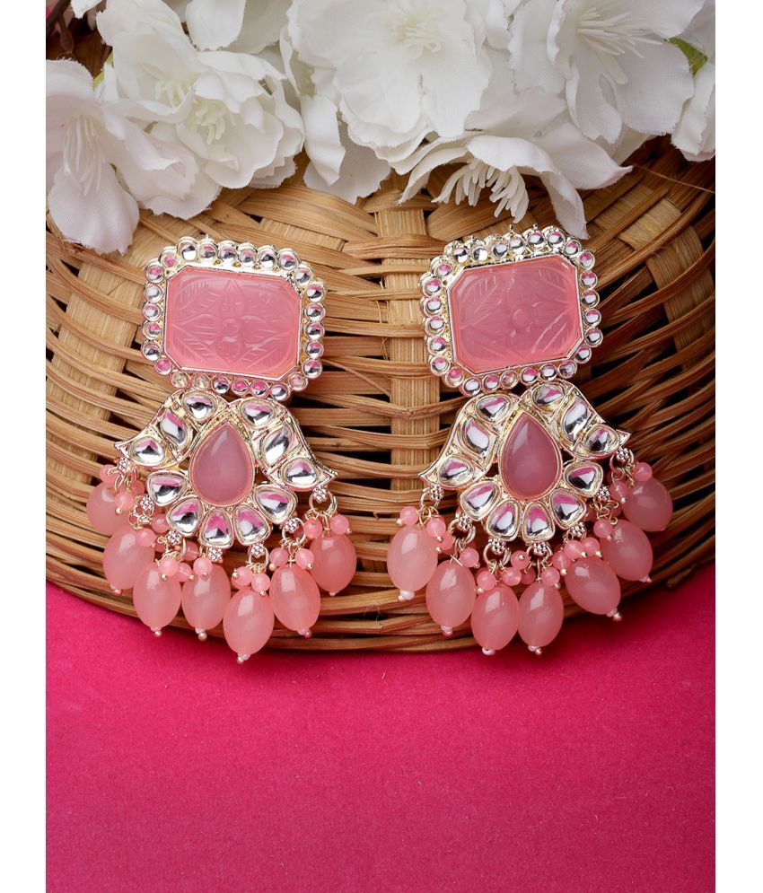     			Studio Sukkhi Pink Danglers Earrings ( Pack of 1 )