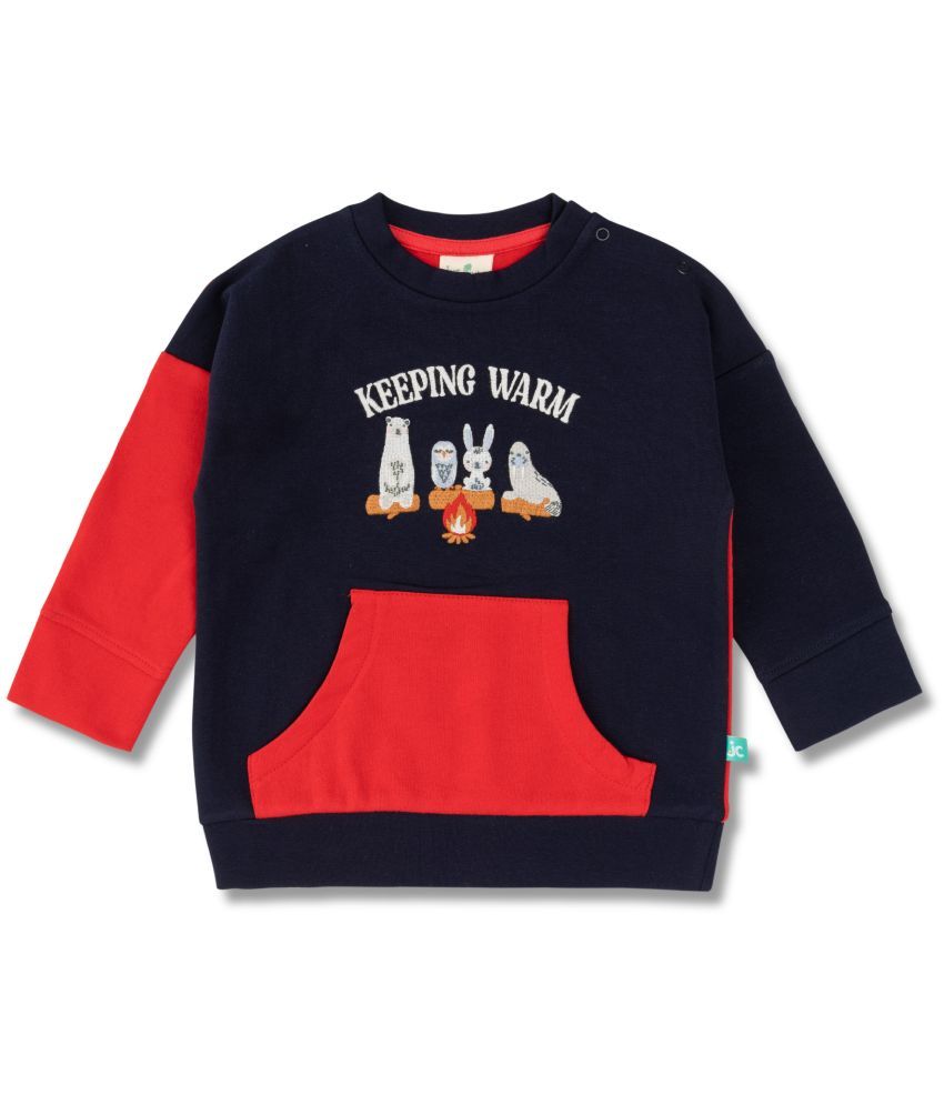     			JusCubs Boys Cotton Infants All Over Print Sweatshirt - Red (Pack of 1)