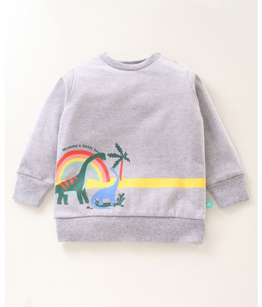     			JusCubs Boys Cotton Infants Graphic Printed Sweatshirt - Grey (Pack of 1)