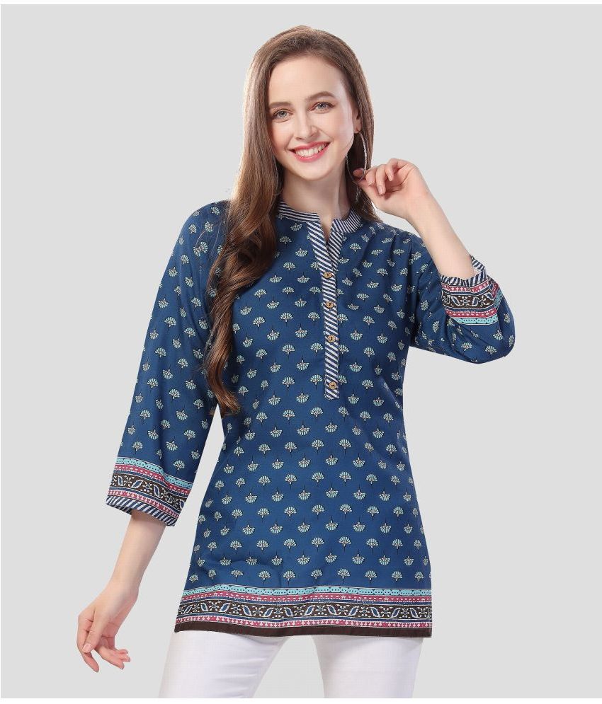     			Meher Impex - Multi Color Cotton Women's Tunic ( Pack of 1 )