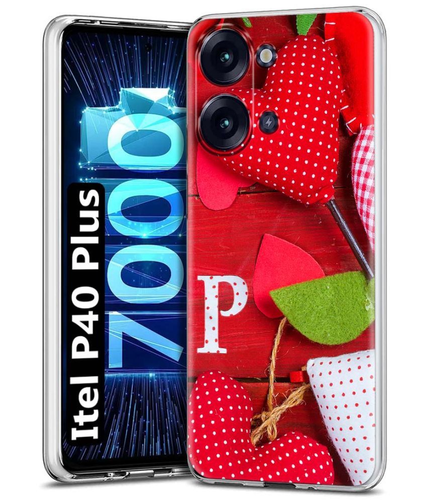     			NBOX - Multicolor Printed Back Cover Silicon Compatible For Itel P40 Plus ( Pack of 1 )