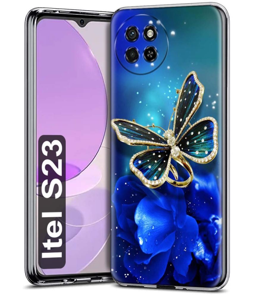     			NBOX - Multicolor Printed Back Cover Silicon Compatible For iTel S23 ( Pack of 1 )