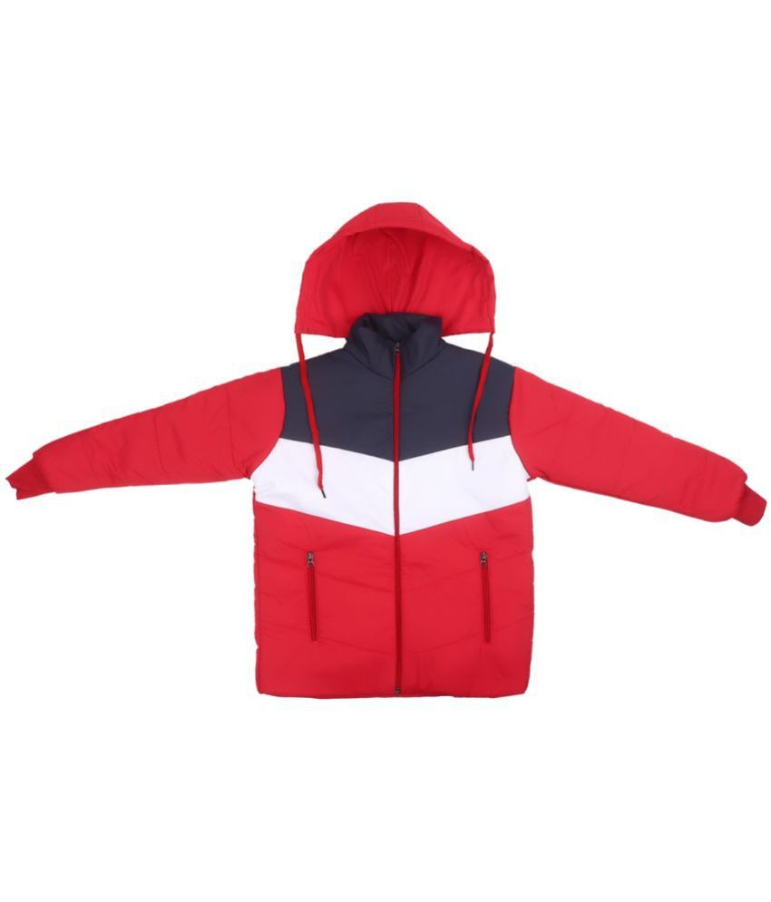     			PPTHEFASHIONHUB Red Polyester Boys Quilted & Bomber Jacket ( Pack of 1 )