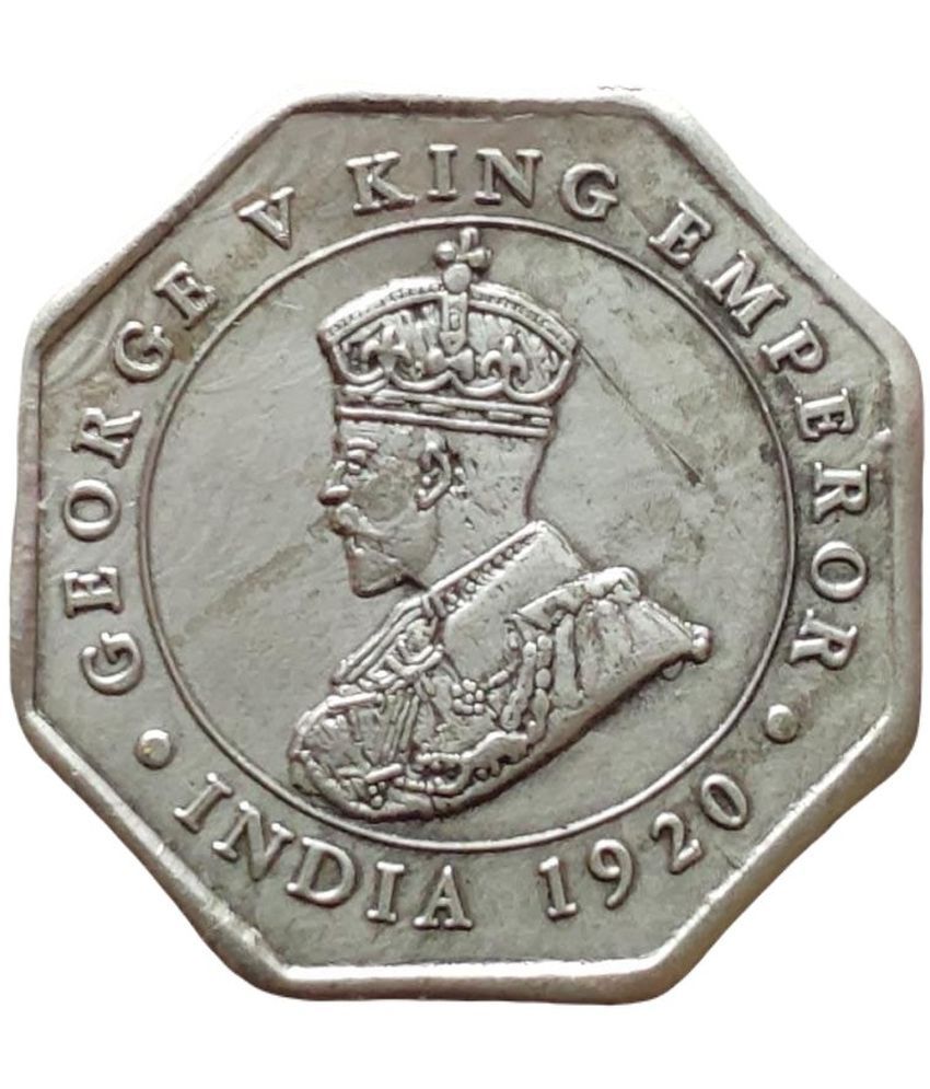     			1920 KING GEORGE 4 ANNAS RARE COIN