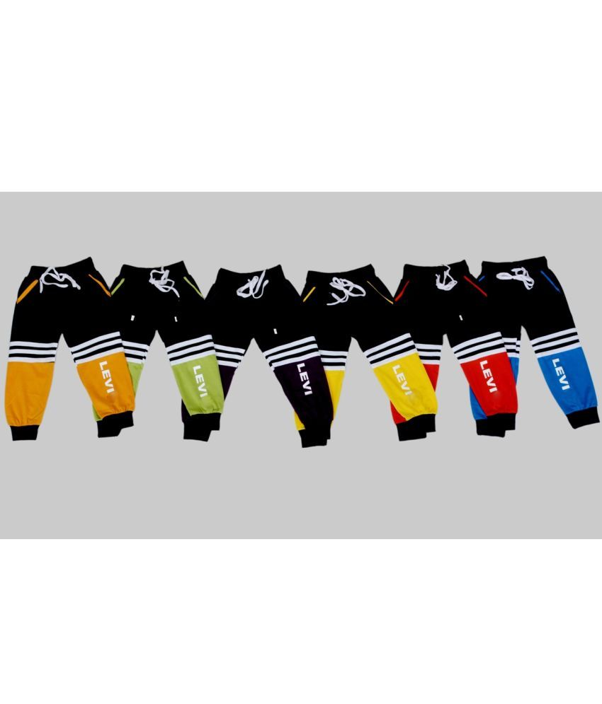     			DIAMOND EXPORTER Pack of 6 Boys Cotton Blend Trackpant ( Multi Color )