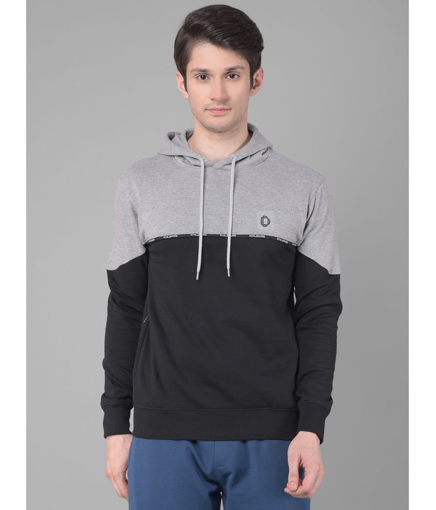     			Dollar Cotton Hooded Men's Sweatshirt - Grey ( Pack of 1 )