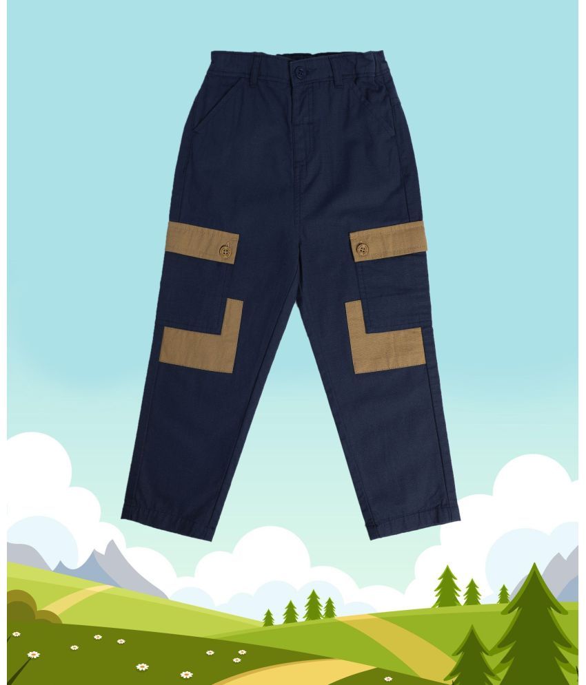     			MINI KLUB - Blue Cotton Boys Trousers ( Pack of 1 )