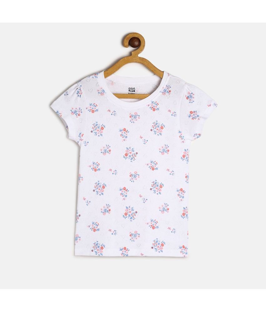     			MINI KLUB Off White 100% Cotton Girls Top ( Pack of 1 )