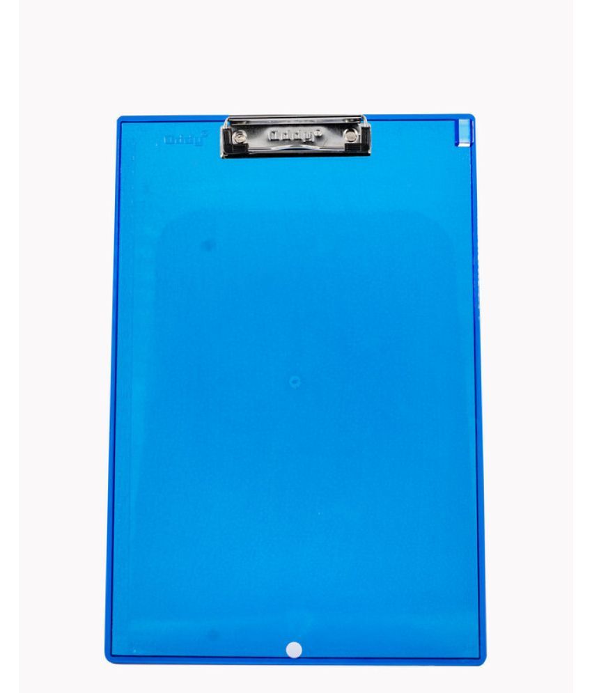     			Oddy Transparent Unbreakable Plastic Clipboard (Set of 1, Blue)