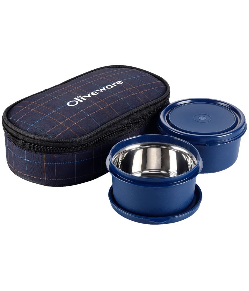     			Oliveware Stainless Steel Lunch Box 2 - Container ( Pack of 1 )