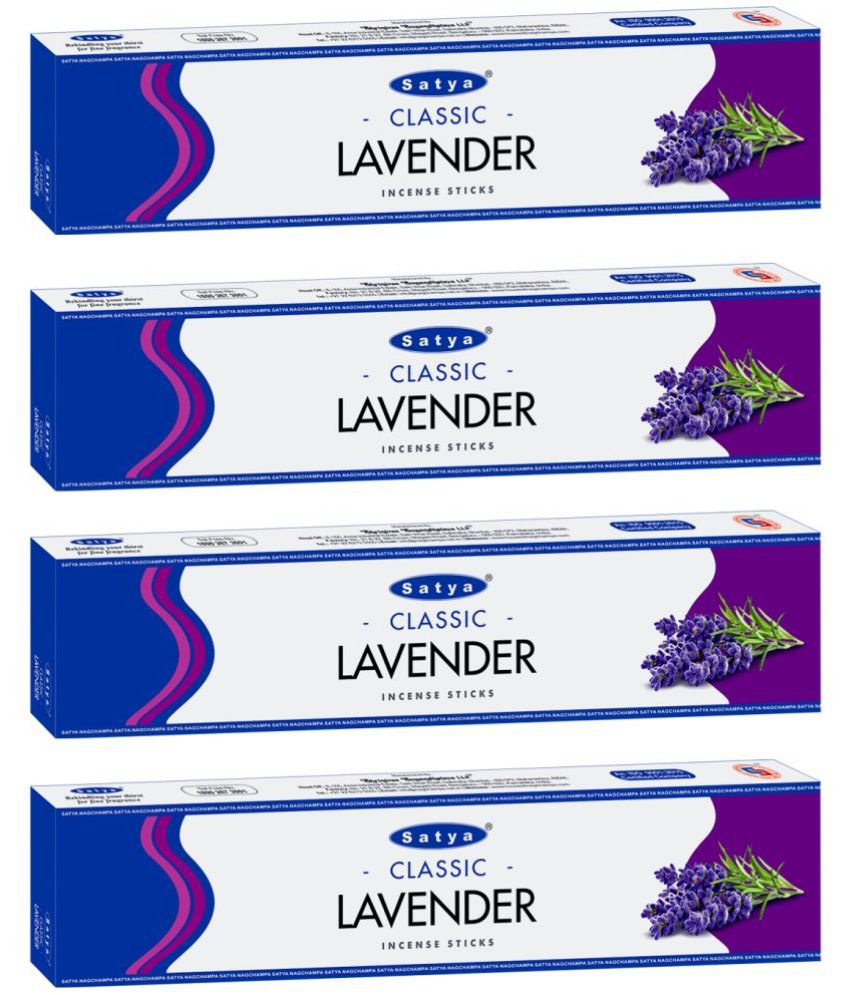     			Satya Incense Stick Lavender 90 gm ( Pack of 4 )