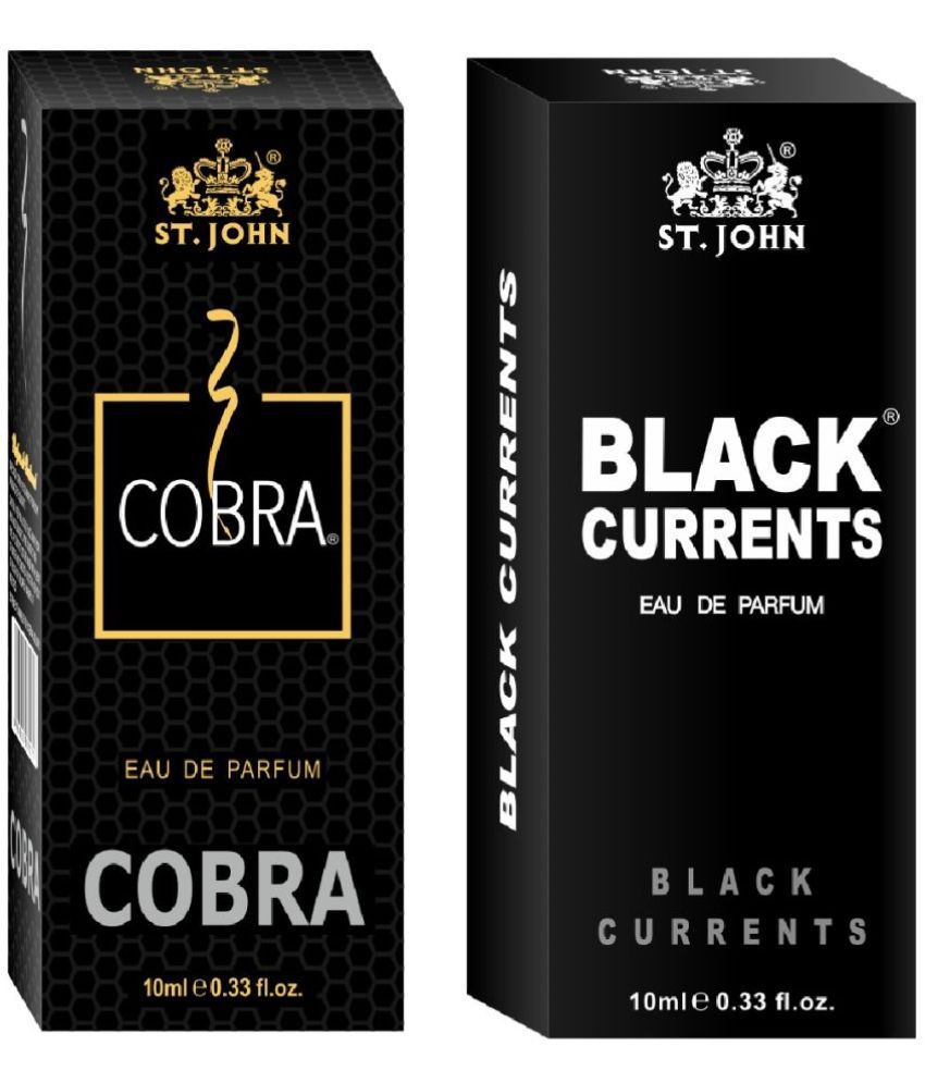     			St. John - Cobra & Black Current Perfume For  Men 10ml Each Eau De Parfum (EDP) For Men 10ML ( Pack of 2 )