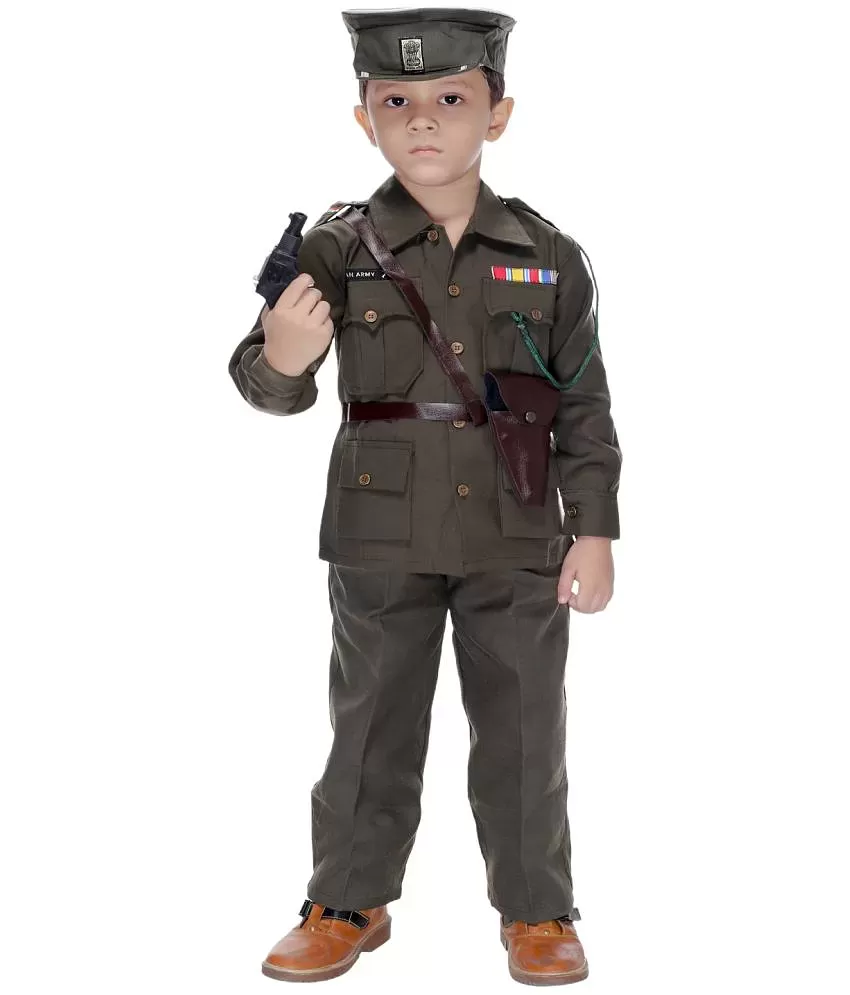 Militery Green Print Boys Kids Army Dresses at Rs 320/piece in New Delhi |  ID: 22953970962