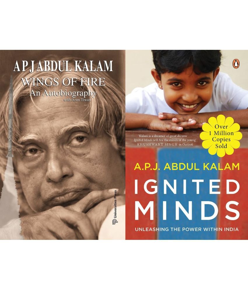     			A P J Abdul Kalam Wings of Fire : An Autobiography + A P J Abdul Kalam Ignited Minds (Combo) Set of 2 Books
