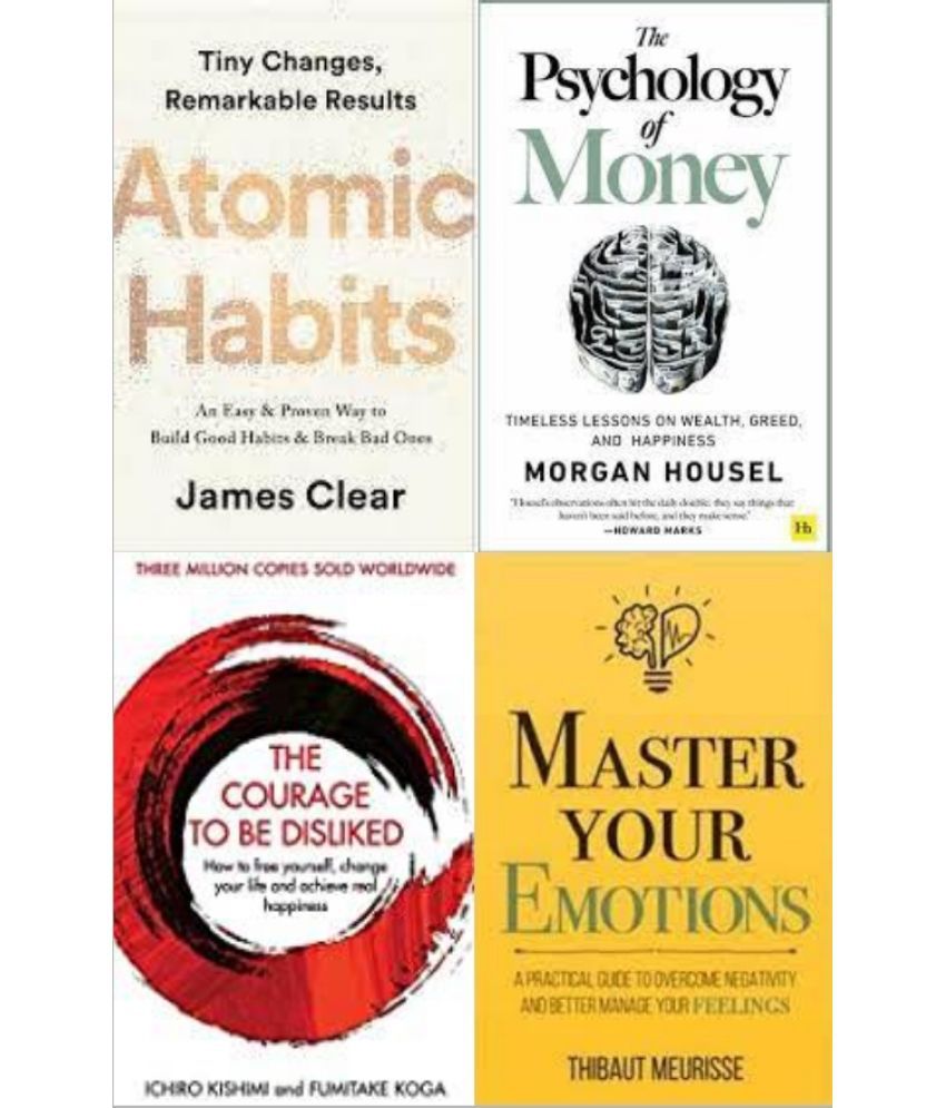     			Atomic Habits + The Psychology of Money + The Courage To Be Disliked + Master Your Emotions