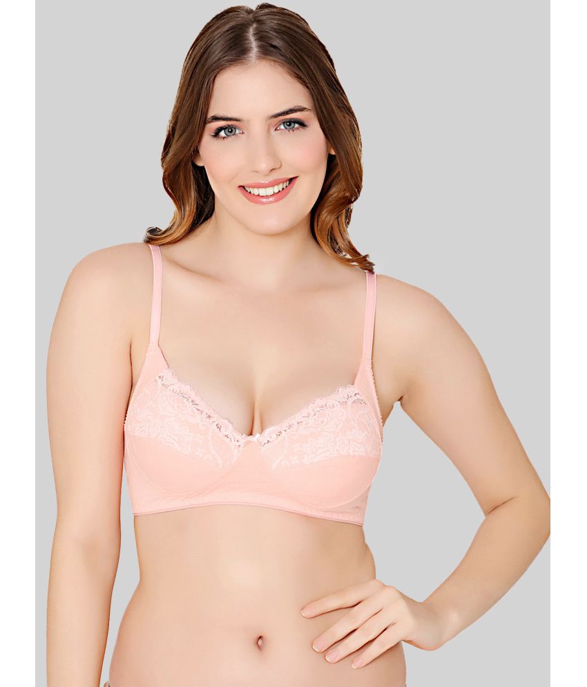     			Bodycare Peach Cotton Non Padded Women's Everyday Bra ( Pack of 1 )