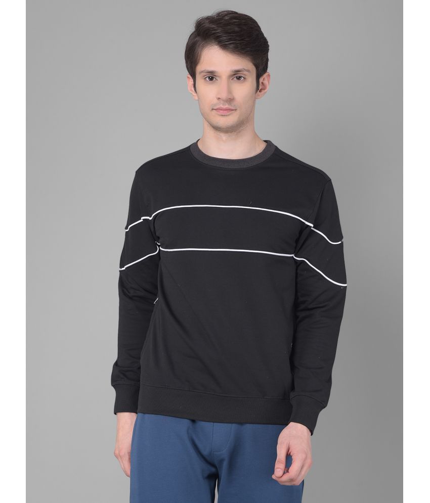     			Dollar Cotton Round Neck Men's Sweatshirt - Black ( Pack of 1 )