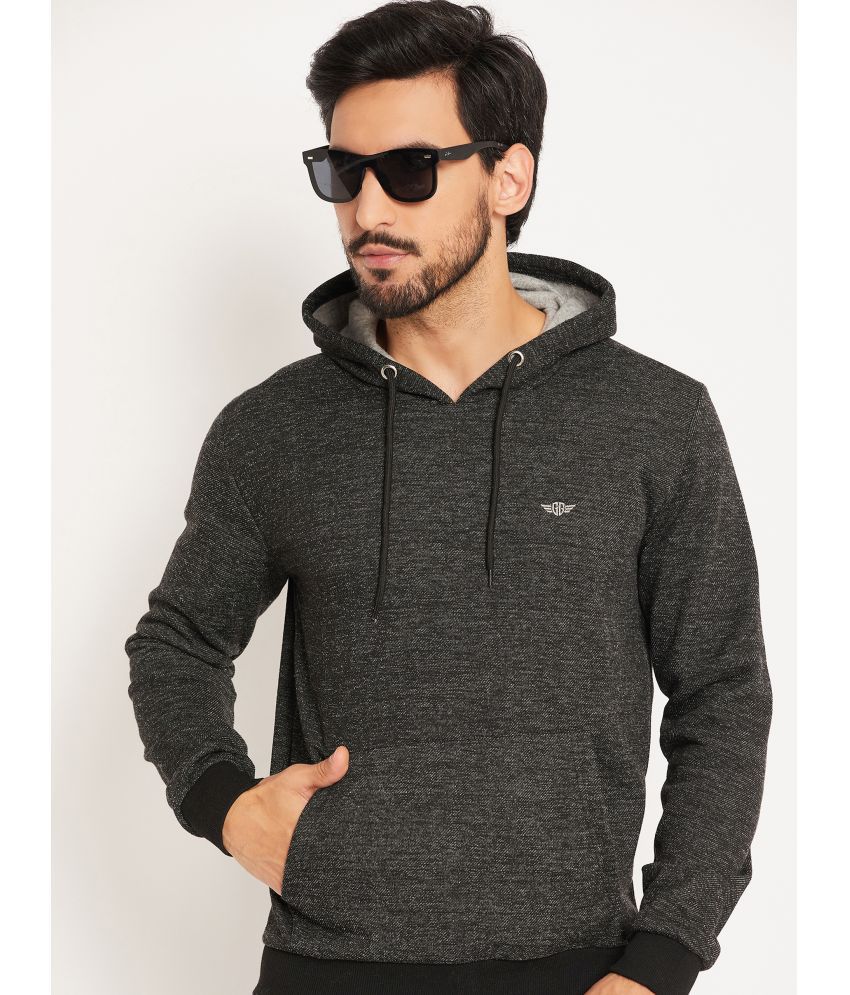     			GET GOLF Cotton Blend Hooded Men's Sweatshirt - Charcoal ( Pack of 1 )