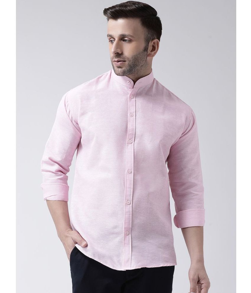     			KLOSET By RIAG 100% Cotton Regular Fit Solids Full Sleeves Men's Casual Shirt - Pink ( Pack of 1 )