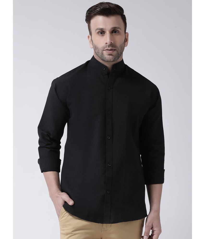     			KLOSET By RIAG 100% Cotton Regular Fit Solids Full Sleeves Men's Casual Shirt - Black ( Pack of 1 )