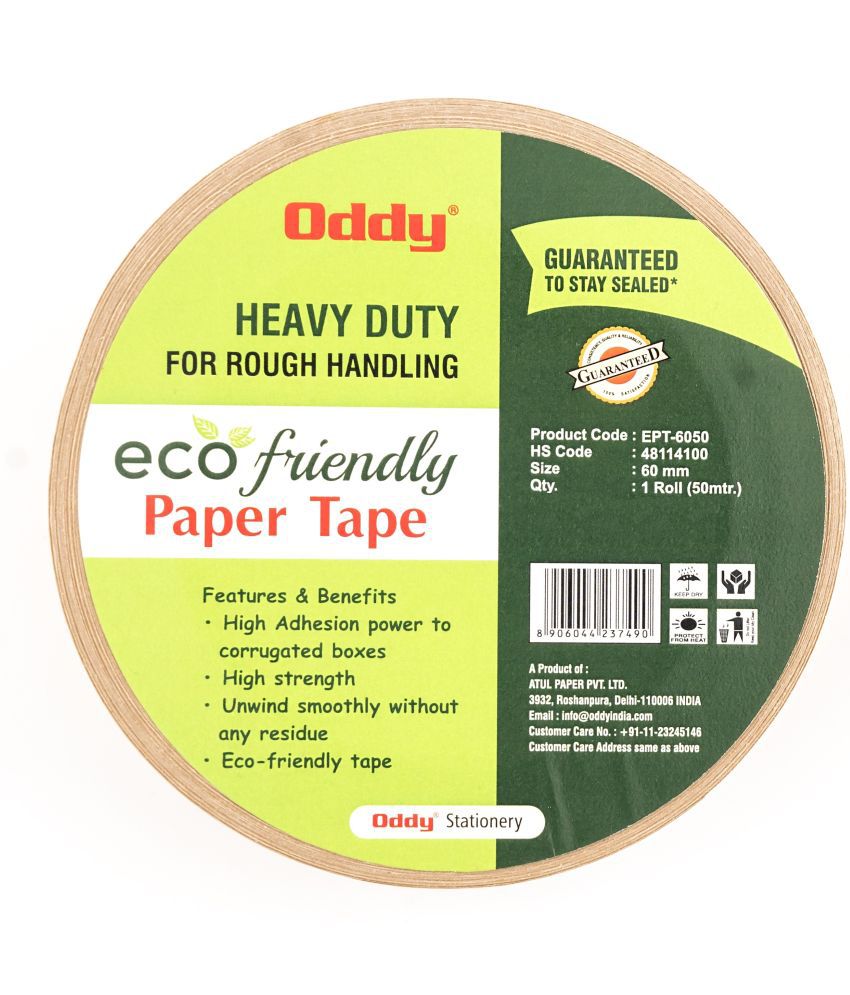     			Oddy Eco Friendly Packing tape Paper Adhesive Tape (Manual) (Brown)