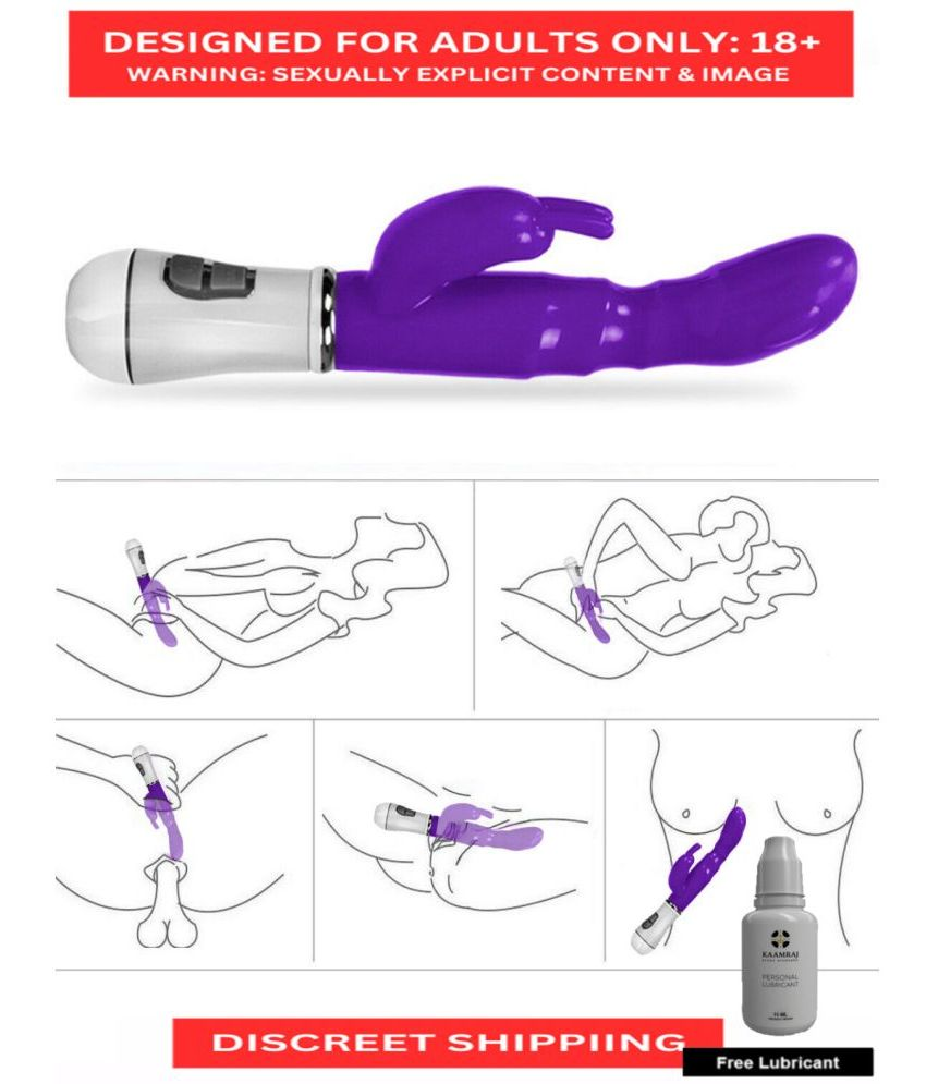     			Online Most Selling Rabbit Vibrator, Clitoris Stimulator G-spot Massager for women with Free Kaamraj Lube