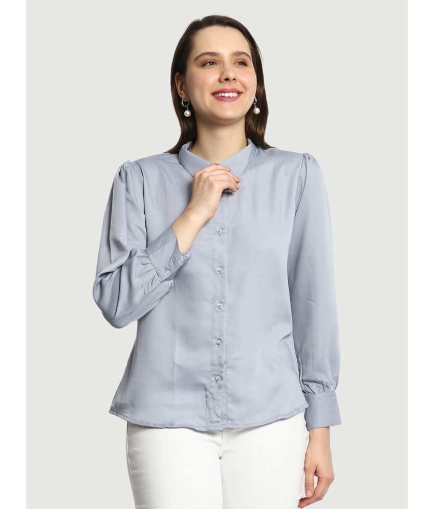     			Prettify Grey Viscose Women's Shirt Style Top ( Pack of 1 )
