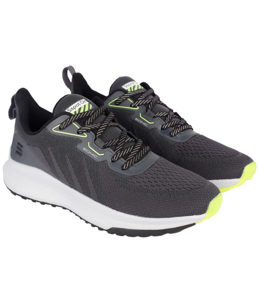    			Sspot On - SONIC Dark Grey Men's Sports Running Shoes