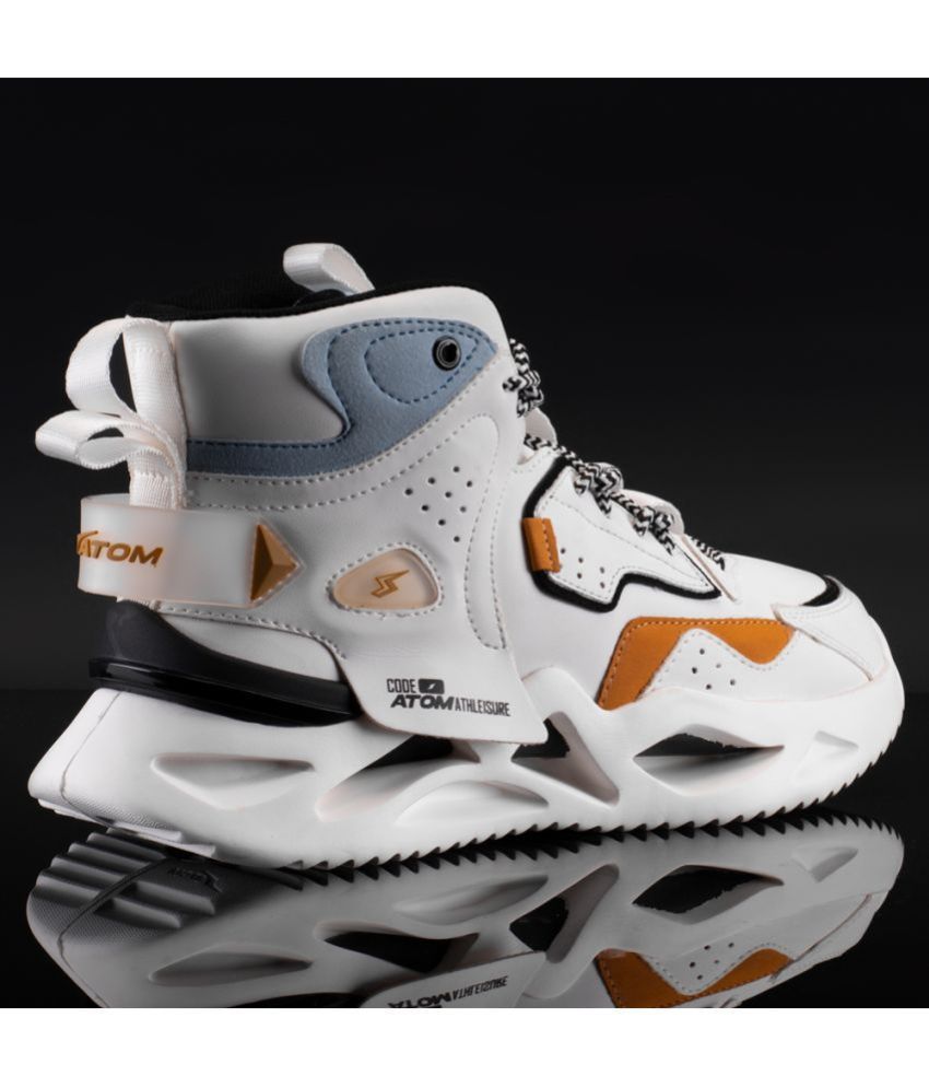     			atom Chroma Kick White Men's Sneakers