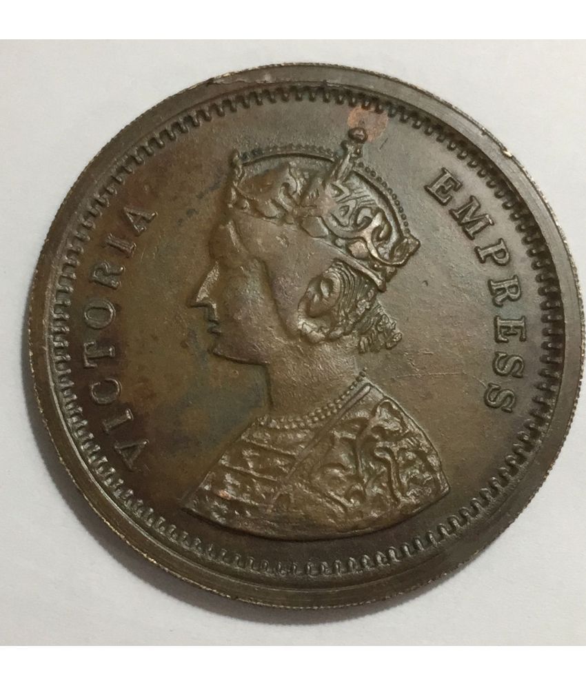     			1818 One Anna East India Company Queen100g Big Size coin
