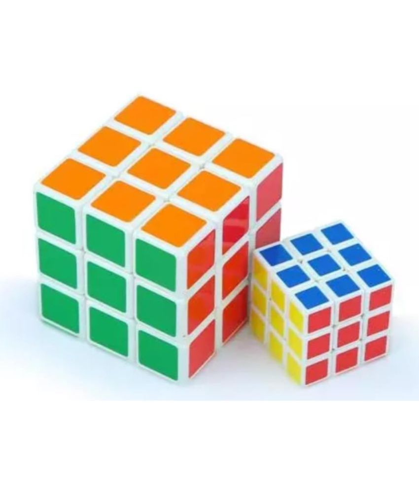     			2540 Y- YESKART 2 in 1 Stickerless Multi Coloured 3 x 3 Magic Speed Cube Game | 3x3x3 High Speed Sticker Less Magic Cube Puzzle Toy for Kids,Adults