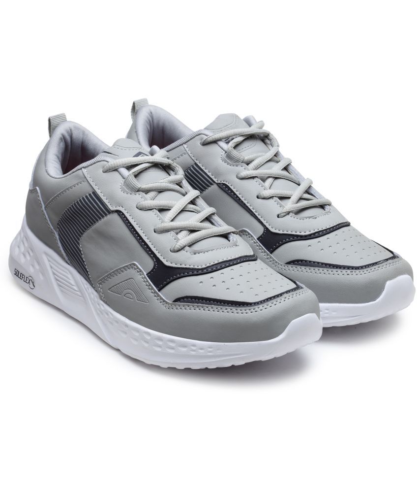     			ASIAN - WATERPROOF-13-BIG Light Grey Men's Sports Running Shoes