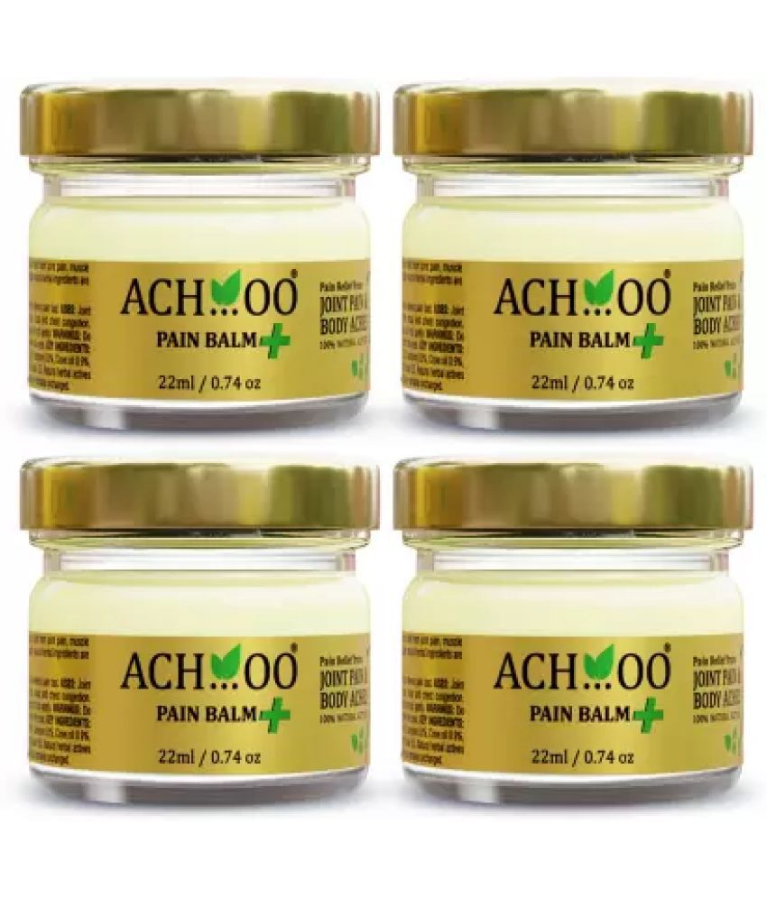     			Achoo Pain Balm For Fast Relief From Headache,Bodyache,Muscle Pain,Joint Pain 22ml(Pack of 4)