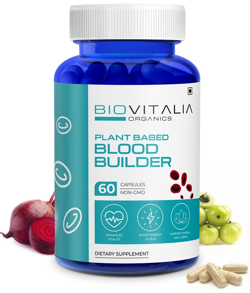     			Biovitalia Organics Blood Builder For Hemoglobin, Boost Energy Level(60 Capsules)