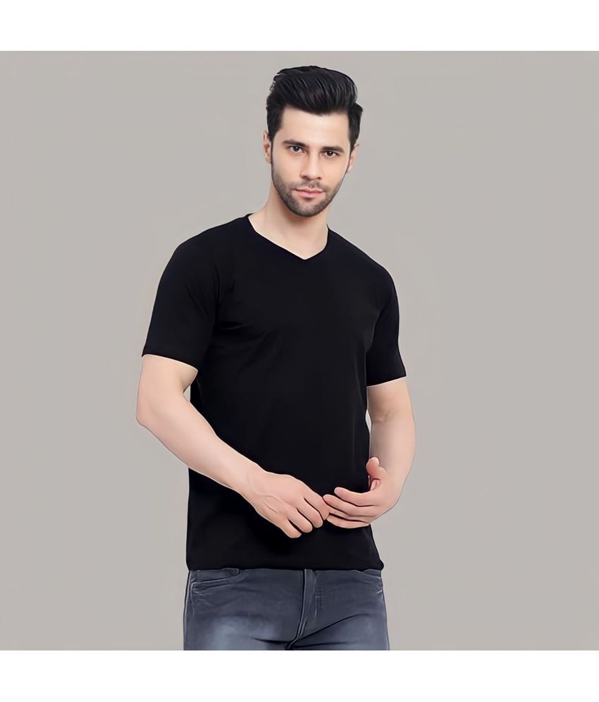     			Betrost Pack of 1 100% Cotton Regular Fit Men's T-Shirt ( Black )