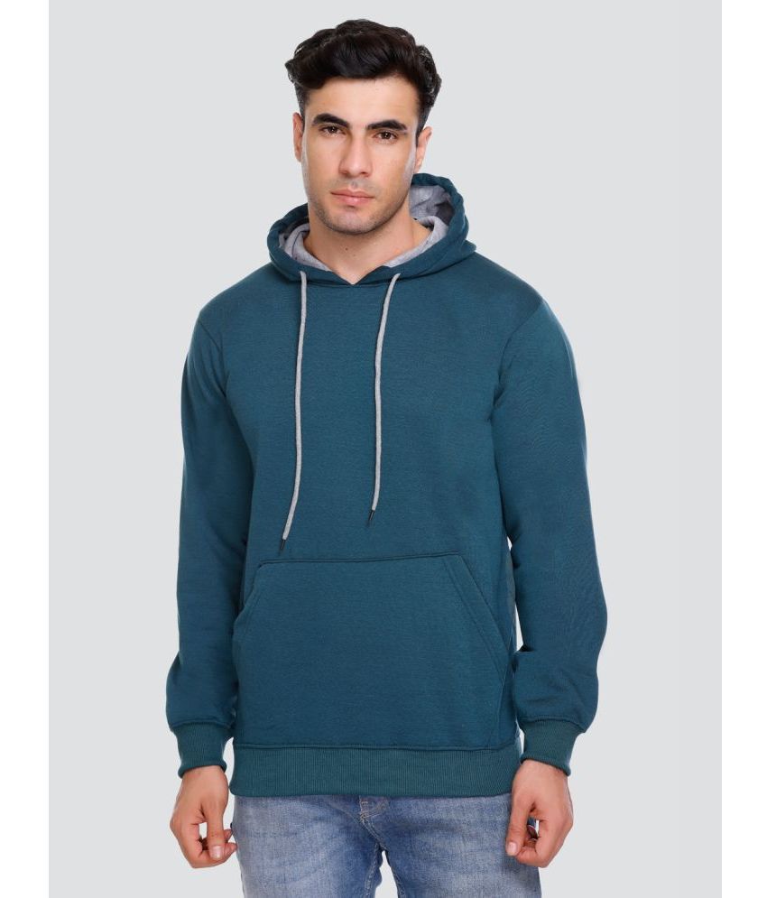     			Concede Fleece Hooded Men's Sweatshirt - Teal ( Pack of 1 )