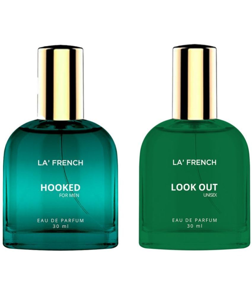     			LA FRENCH -  Hooked & Look Out Eau De Parfum (EDP) For Unisex  60ml  ( Pack of 2 )