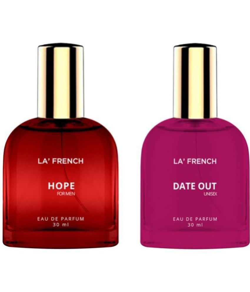     			LA FRENCH - Hope & Date Out Eau De Parfum (EDP) For Unisex  60ml  ( Pack of 2 )