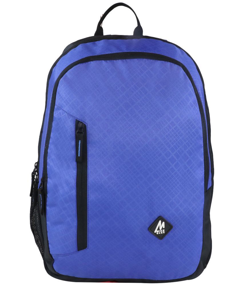     			MIKE 15 Ltrs Blue Polyester College Bag