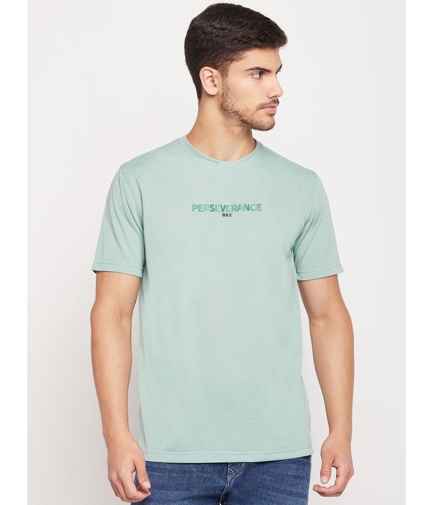     			UBX Pack of 1 Cotton Regular Fit Men's T-Shirt ( Mint Green )