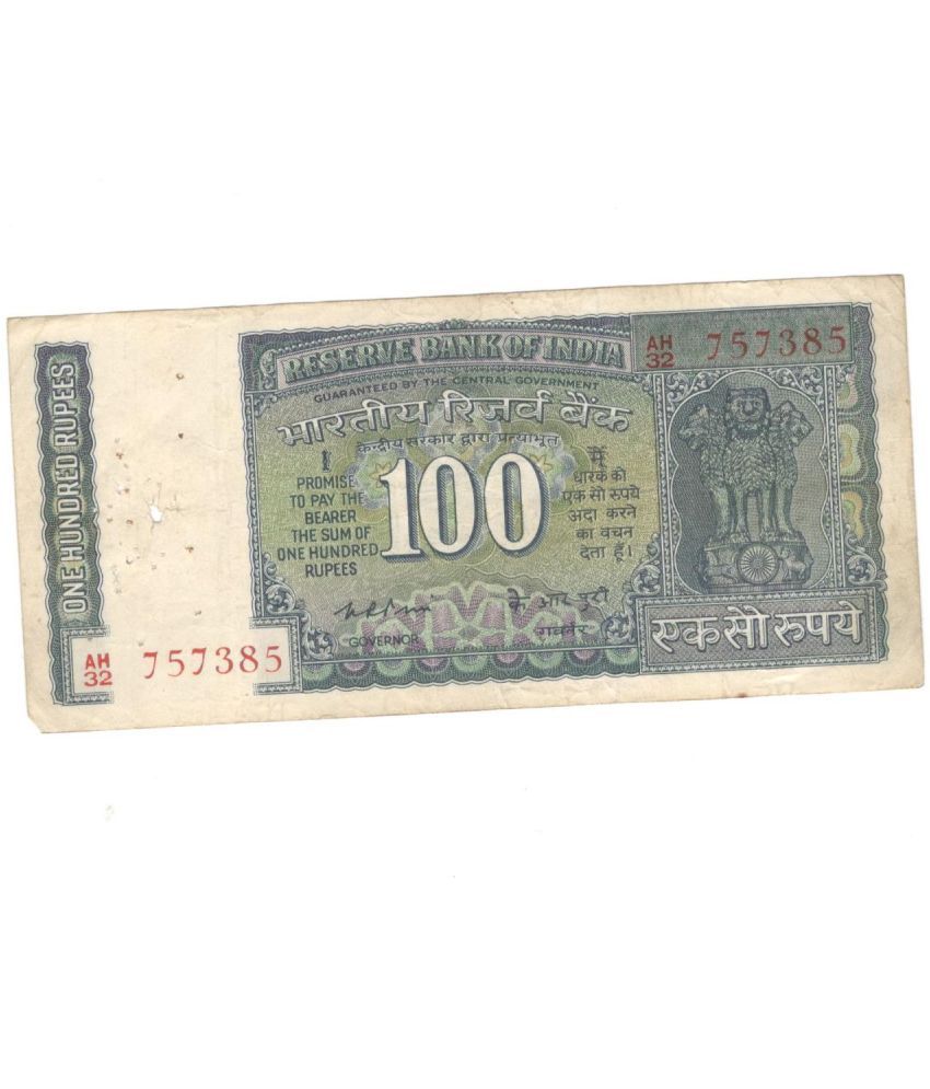     			100 Rupees White Patti Sign By K.R. Puri Condition As Per Image