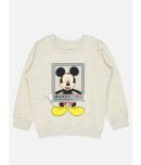 Bodycare Boys Mickey & Friends Printed Sweat Shirt - Melange Acru