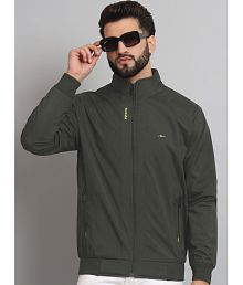 MXN Polyester Men's Casual Jacket - Olive ( Pack of 1 )