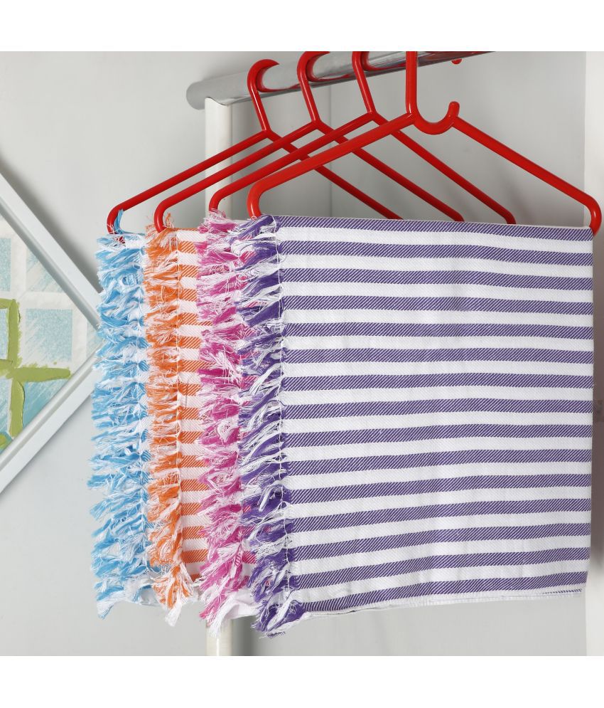     			Abhitex Cotton Striped Below 300 -GSM Bath Towel ( Pack of 1 ) - Multicolor