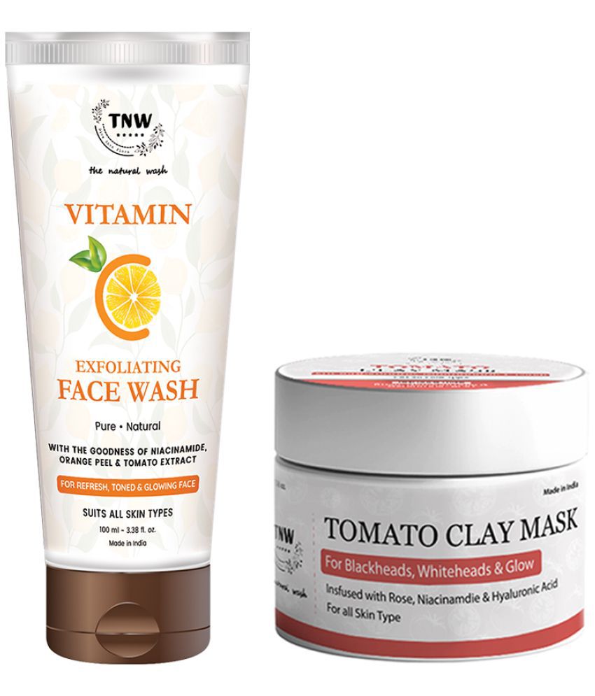     			Combo of 2- Tomato Clay Mask 50gm + Vitamin C Exfoliating Face Wash 100ml