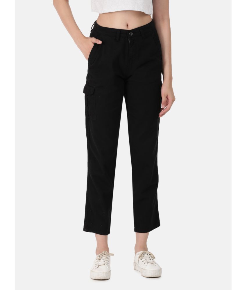    			IVOC - Black Cotton Slim Women's Cargo Pants ( Pack of 1 )