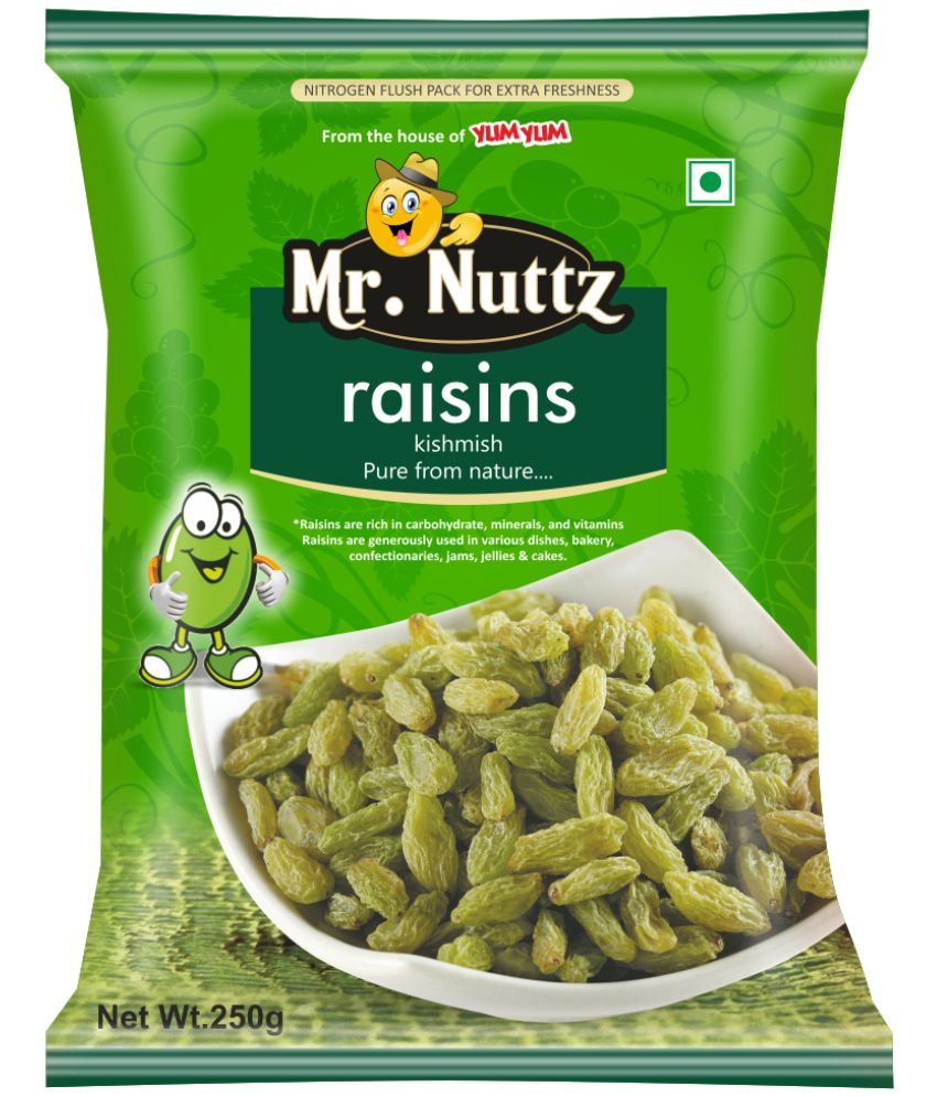     			Mr.Nuttz Premium Dried Raisins Kishmish 250g Raisins (250 g)