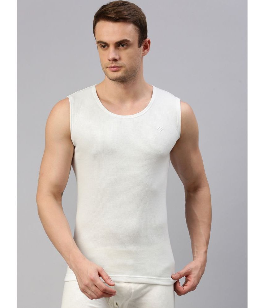     			ONN - White Cotton Blend Men's Thermal Tops ( Pack of 1 )
